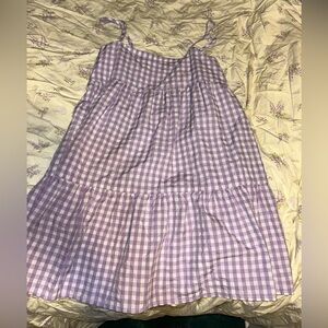 Purple Gingham Sundress